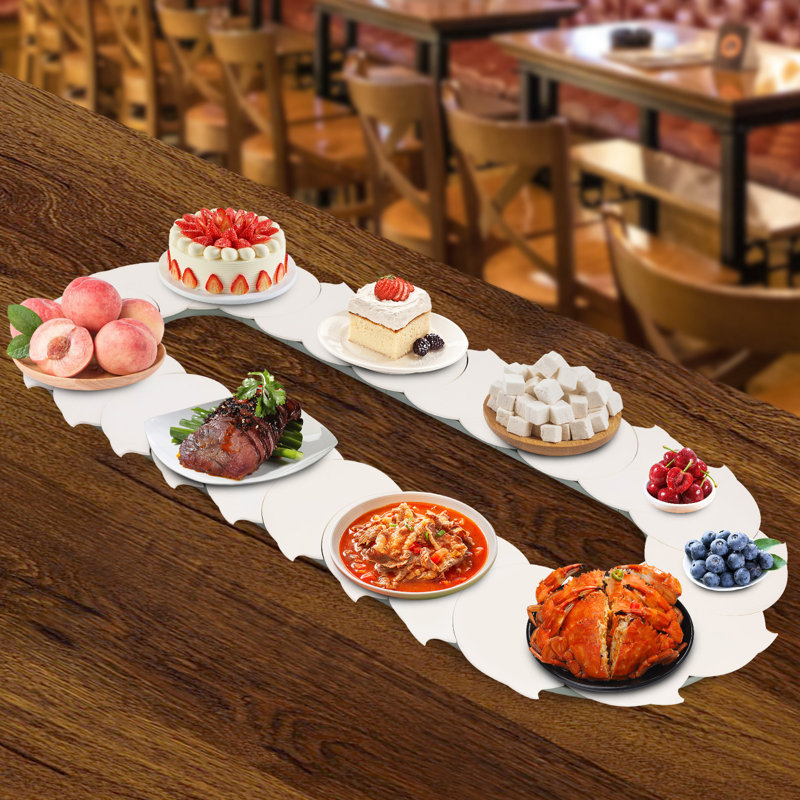 The Party Aisle™ Manual Swivel Dining Table Rotating Food Turntable